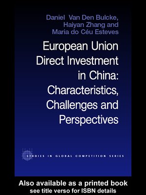 cover image of European Union Direct Investment in China